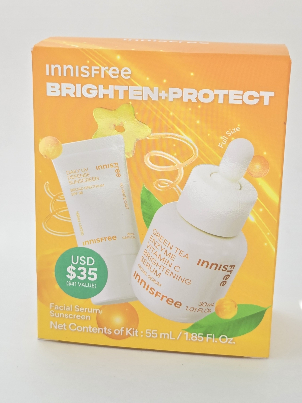 $12 When Bundled with $3 - Innisfree Brighten + Protect Vitamin C Set